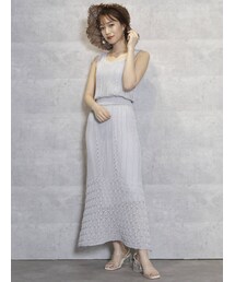 dazzlin | シアークロシェブラウジングワンピース(ワンピース)