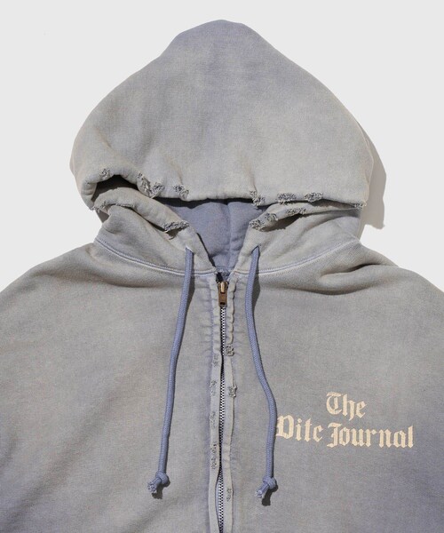 ADAM ET ROPE'(アダムエロペ)の「【BOWWOW/バウワウ】THE DITC JOURNAL ZIP HOODIE AGED(パーカー・メンズ・ネイビー系・L/M)」の4枚目の写真