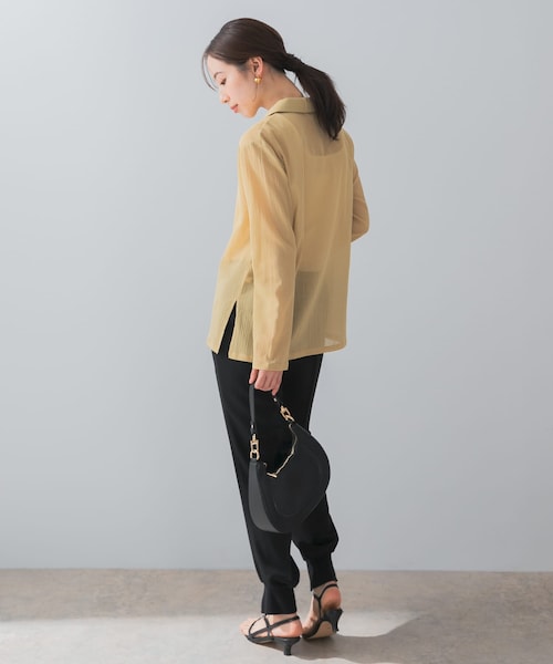 URBAN RESEARCH ROSSO（アーバンリサーチロッソ）の「F by ROSSO　楊柳シアーシャツ（シャツ/ブラウス・レディース・YELLOW/P/BEIGE/GRAY・FREE）」の22枚目の写真