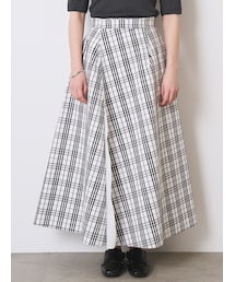 ELENDEEK | REVERSIBLE CHECK PLAIN SK(スカート)