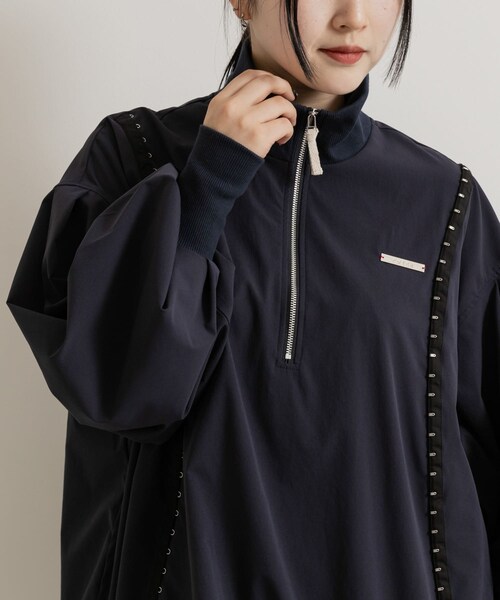 THE GOODLAND MARKET（ザグッドランドマーケット）の「cwtch　Harfzip tunic（チュニック・レディース・NAVY/L.KHAKI・FREE）」の15枚目の写真