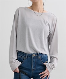 nissen | スラブシアートップス(Tシャツ/カットソー)