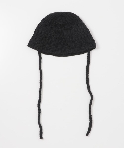 SMELLY（スメリー）の「クロシェニットハット（ハット・レディース・BEG/BLK・-）」の9枚目の写真