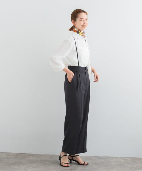 URBAN RESEARCH ROSSO（アーバンリサーチロッソ）の「マルチWAYリネンライクワイドパンツ（その他パンツ・レディース・GREEN/NUTS/CHARCOAL・36/38）」の8枚目の写真