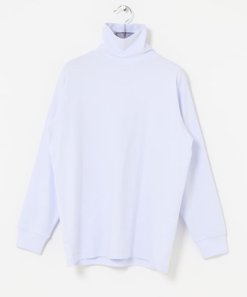 URBAN RESEARCH(アーバンリサーチ)の「DRESS Cotton Plane Turtleneck(Tシャツ/カットソー・メンズ・WHITE/BLACK/SAGE GREEN/NAVY/ORANGE/PURPLE/TURQUOISE・M/L)」の1枚目の写真