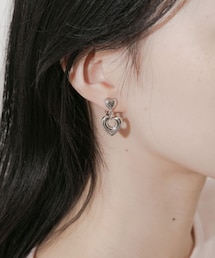 SMELLY | メタルハートイヤリング(イヤリング)