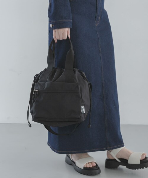 URBAN RESEARCH Sonny Label（アーバンリサーチサニーレーベル）の「DRIFTER　HANDLE POCKET TOTE（トートバッグ・レディース・BLACK/AMETHYST・One）」の4枚目の写真