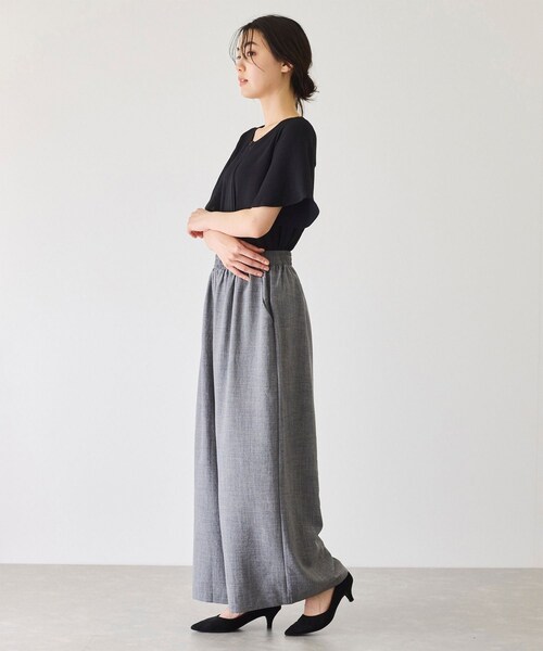 Jayro（ジャイロ）の「麻ライクパンツ（スラックス・レディース・ブラック/グレー/ブルー・F）」の22枚目の写真