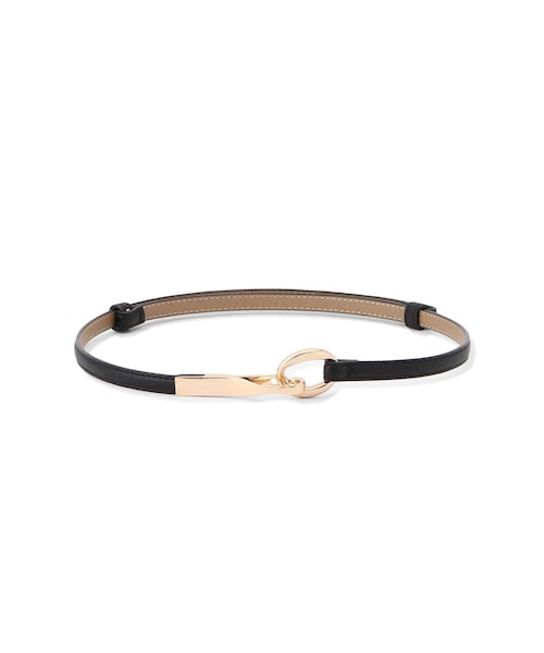 ROPE' PICNIC(ロペピクニック)の「10mmフックバックルスライドベルト(ベルト・レディース・ブラック/キナリ/ブラウン・F)」の2枚目の写真