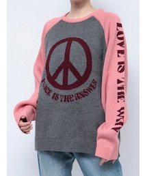 jouetie | ジャカードラグランニット(ニット/セーター)