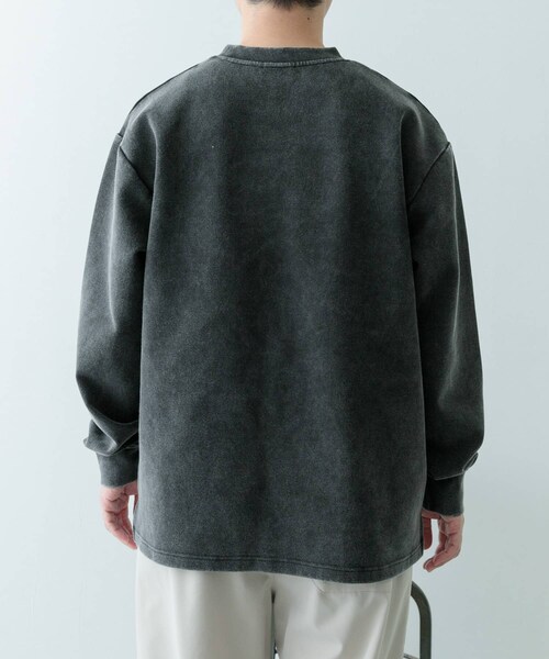 ITEMS URBANRESEARCH(アイテムズ アーバンリサーチ)の「フェードダンボール クルーネックTops(Tシャツ/カットソー・メンズ・BLK/NVY/GRN・M/L)」の15枚目の写真