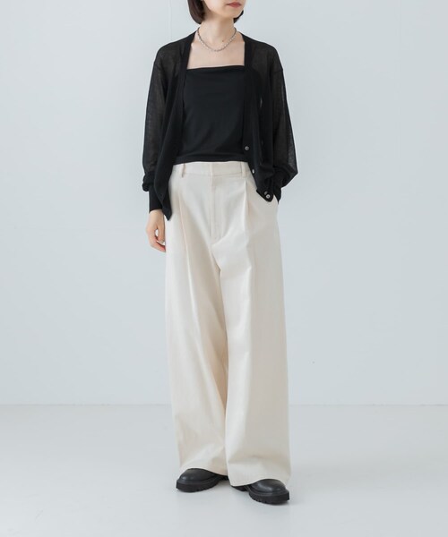 URBAN RESEARCH（アーバンリサーチ）の「カシミヤミックスVネックカーディガン（カーディガン/ボレロ・レディース・GRAY/ORANGE/BLACK・FREE）」の11枚目の写真