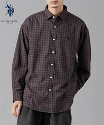 スモールチェック長袖シャツ　U.S. POLO ASSN.（ユーエスポロアッスン ）