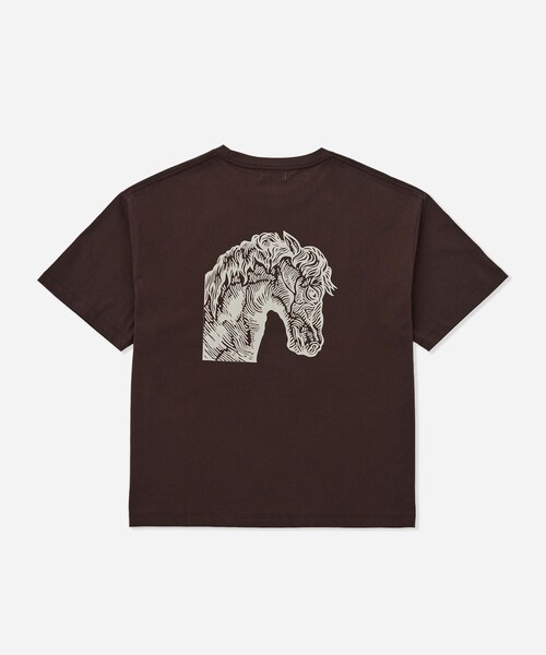 Saturdays NYC（サタデーズ ニューヨークシティ ）の「NUTS ART WORKS × Saturdays NYC Tee（Tシャツ/カットソー・レディース・スミクロ/ホワイト/ダークブラウン・L/M/XL）」の14枚目の写真