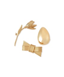 ROPE' | モチーフブローチ3点セット(MOTIF BROOCH)(ブローチ/コサージュ)