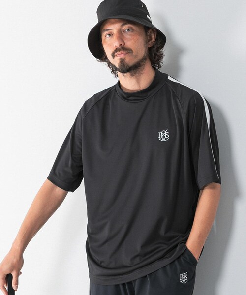 URBAN RESEARCH Sonny Label（アーバンリサーチサニーレーベル）の「OOPS　吸水速乾ラインモックネックTシャツ（Tシャツ/カットソー・メンズ・OFF/BLACK/DARK NAVY・M/L/XL）」の11枚目の写真