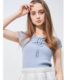 MERCURYDUO | 2WAYリボンコンパクトニット(ニット/セーター)