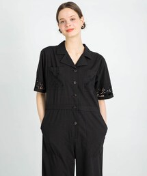 URBAN RESEARCH Sonny Label | エンブロイダリーコットンオールインワン(サロペット/オーバーオール)