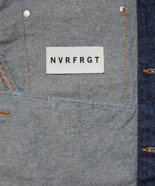 ADAM ET ROPE'(アダムエロペ)の「【NVRFRGT/ネヴァーフォーゲット】DENIM 3D TRUCKER JACKET(デニムジャケット・メンズ・ブラック/ネイビー・1/2)」の16枚目の写真