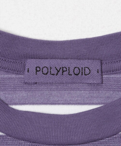 URBAN RESEARCH（アーバンリサーチ）の「POLYPLOID　OVERSIZE LONGSLEEVE B（Tシャツ/カットソー・メンズ・WHT/D PPL/WHT/NAV・3/4）」の11枚目の写真