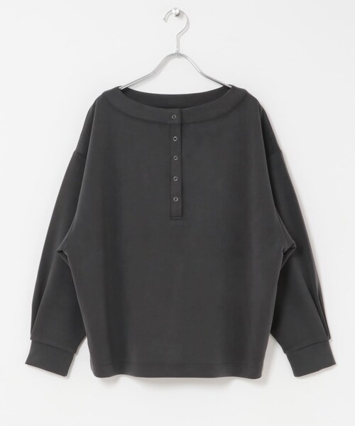 URBAN RESEARCH DOORS（アーバンリサーチドアーズ）の「2WAYフィブリルプルオーバー（Tシャツ/カットソー・レディース・CHARCOAL/KHAKI・Free）」の12枚目の写真