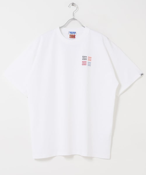 URBAN RESEARCH(アーバンリサーチ)の「CITY COUNTRY CITY LOGO COTTON T_CCCC(Tシャツ/カットソー・メンズ・WHITE/BLACK・M/L/XL)」の1枚目の写真