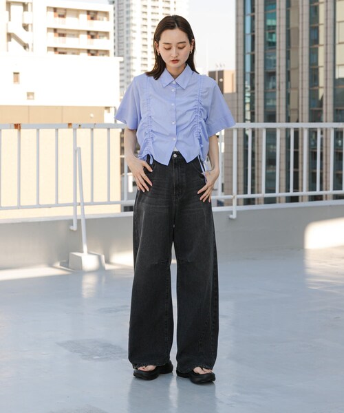 SENSE OF PLACE by URBAN RESEARCH（センスオブプレイスバイアーバンリサーチ）の「『WEB限定』トングクッションサンダル（サンダル・レディース・BLACK・23.5/24.5）」の6枚目の写真