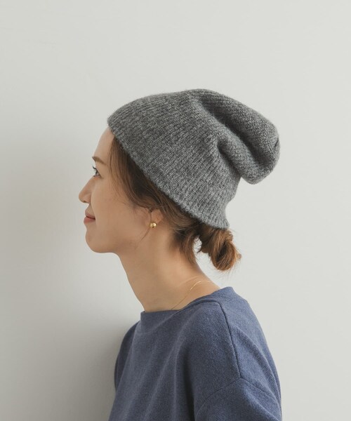 URBAN RESEARCH DOORS（アーバンリサーチドアーズ）の「リブ編みビーニー（ニットキャップ/ビーニー・レディース・BEIGE/CHARCOAL/BLACK・one）」の16枚目の写真