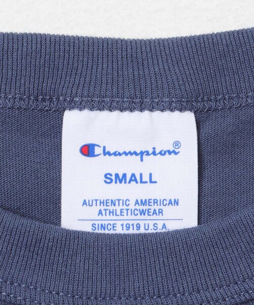 URBAN RESEARCH Sonny Label（アーバンリサーチサニーレーベル）の「CHAMPION　SHORT SLEEVE T-SHIRTS（Tシャツ/カットソー・レディース・013WHITE/385DBLUE・S）」の9枚目の写真