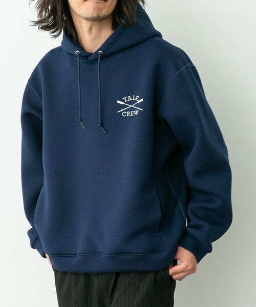 URBAN RESEARCH Sonny Label（アーバンリサーチサニーレーベル）の「カレッジプリントダンボールパーカー（パーカー・メンズ・アイスグレー/チャコール/ネイビー・M/L）」の7枚目の写真