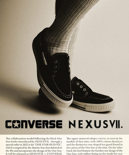 URBAN RESEARCH(アーバンリサーチ)の「NEXUSVII.×CONVERSE ONE STAR HS D / NX(スニーカー・メンズ・BLACK・23/23.5/24/24.5/25/25.5/26/26.5/27/27.5/28/29)」の7枚目の写真