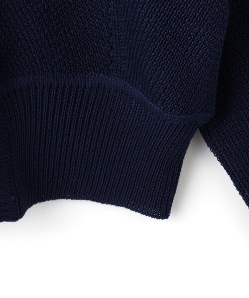 ADAM ET ROPE'(アダムエロペ)の「【WEB限定】ワイドリブヘムポロカーディガン(カーディガン/ボレロ・レディース・ネイビー/レッド系/ピンク・F)」の22枚目の写真
