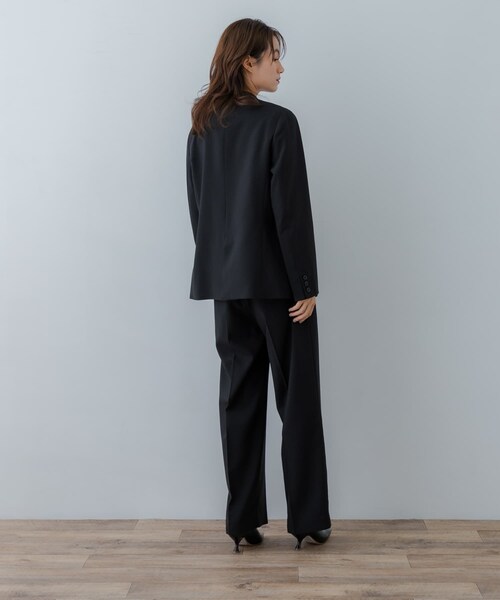 URBAN RESEARCH（アーバンリサーチ）の「『2サイズ展開』ノーカラージャケット（ノーカラージャケット・レディース・BEIGE/BLACK/NAVY・36/38）」の17枚目の写真