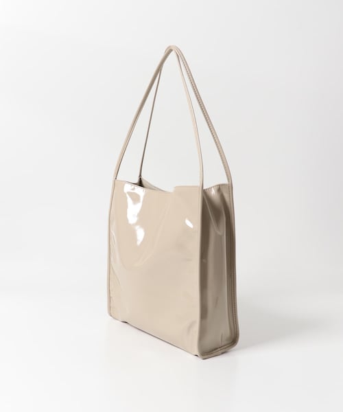 SENSE OF PLACE by URBAN RESEARCH（センスオブプレイスバイアーバンリサーチ）の「エナメルトートバッグ（トートバッグ・レディース・IVORY/BLACK/BEIGE・one）」の20枚目の写真