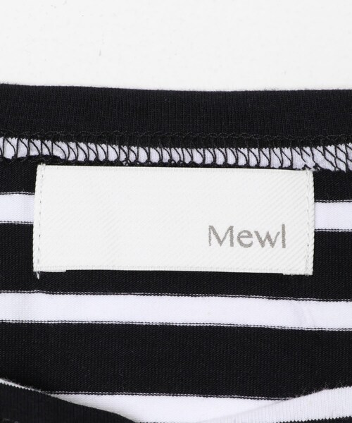 URBAN RESEARCH ROSSO（アーバンリサーチロッソ）の「Mewl　シャツスリーブボーダーTOPS（Tシャツ/カットソー・レディース・OWHITE/BLACK・Free）」の16枚目の写真