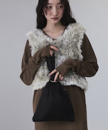 ADAM ET ROPE' | トライアングルムスビミニバッグ(ハンドバッグ)