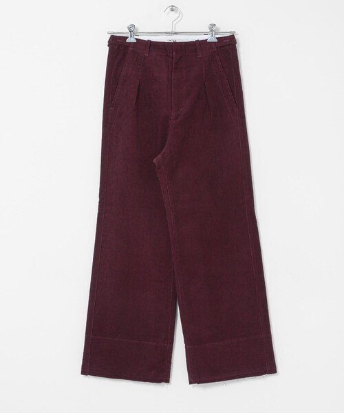THE GOODLAND MARKET（ザグッドランドマーケット）の「cwtch　CORDUROY WIDE PANTS（その他パンツ・レディース・IVORY/NAVY/BORDEAUX・1/2）」の18枚目の写真