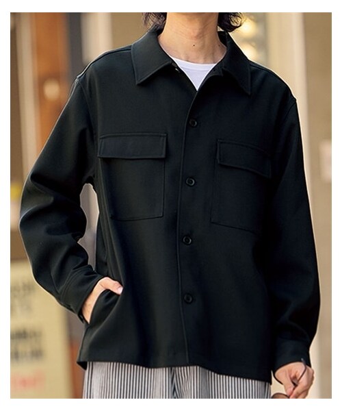 nissen（ニッセン）の「CPOシャツジャケット（ジャケット/アウター・メンズ・ブラウン/黒/ベージュ・M/L/LL/3L/4L/5L/6L/8L/10L）」の19枚目の写真