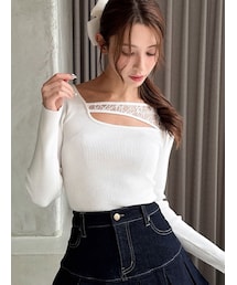 RESEXXY | レースコンビニットプルオーバー(ニット/セーター)