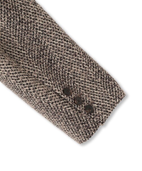 ADAM ET ROPE'(アダムエロペ)の「【サステナブル】ツイードダブルチェスターコート(チェスターコート・レディース・ブラウン・36/38)」の9枚目の写真