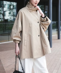 URBAN RESEARCH | スタンドカラーミドル丈トレンチコート(ステンカラーコート)