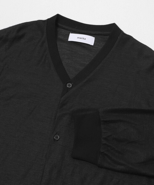 URBAN RESEARCH DOORS(アーバンリサーチドアーズ)の「marka CARDIGAN(カーディガン/ボレロ・メンズ・WHITE/BLACK・1/2)」の16枚目の写真