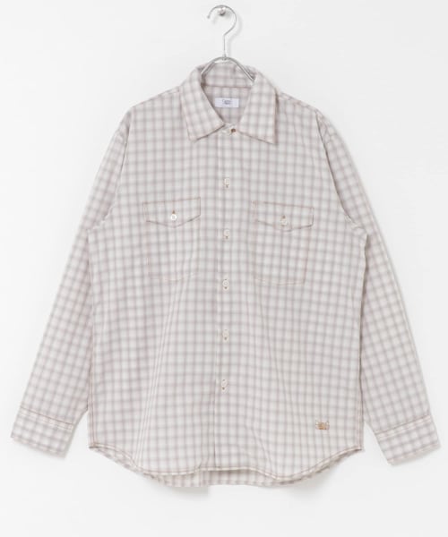 URBAN RESEARCH DOORS（アーバンリサーチドアーズ）の「SMITH　BROOKLYN WORK SHIRTS（シャツ/ブラウス・レディース・OLIVE/BLUE/GREY・S）」の9枚目の写真