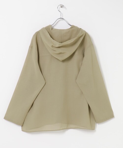 URBAN RESEARCH DOORS(アーバンリサーチドアーズ)の「FORK&SPOON シアーフーディーシャツ(シャツ/ブラウス・レディース・BLACK/BEIGE・1)」の9枚目の写真