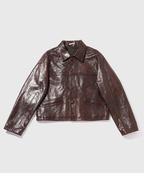 【極美品✴︎】アダムエロペ キルティング レザー ライダース ノーカラー M 羊革 ADAM ET ROPE'（アダムエロペ）の「シープレザー シングル