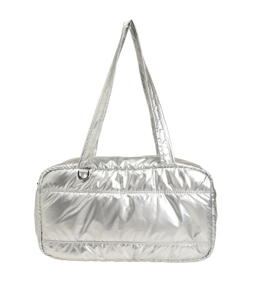 EMODA（エモダ）の「ナイロンエアリアルボストンバッグ（ボストンバッグ・レディース・ブラック/シルバー・F）」の3枚目の写真