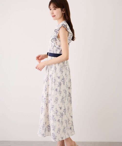 Jayro(ジャイロ)の「花柄プリント袖フリルワンピース(ワンピース・レディース・ブラック系/ホワイト系・M)」の18枚目の写真