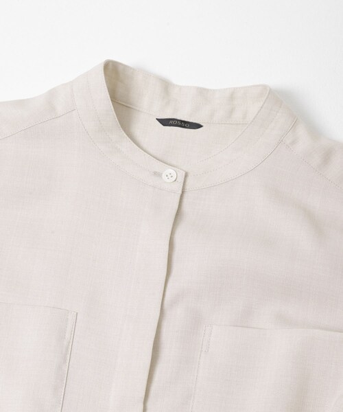 URBAN RESEARCH ROSSO（アーバンリサーチロッソ）の「ウォッシャブルリネンライクシャツワンピース（ワンピース・レディース・L/BEIGE/MINT/NAVY・Free）」の15枚目の写真