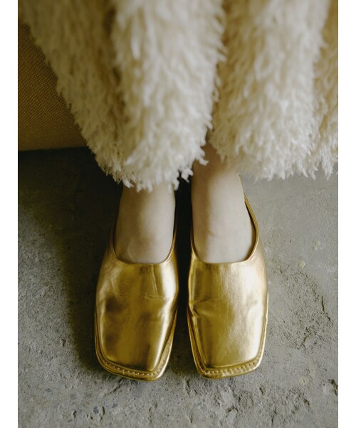 Ungrid（アングリッド）の「スクエアトゥフラットシューズ（その他シューズ・レディース・ブラック/レッド/ゴールド・S/M/L）」の7枚目の写真