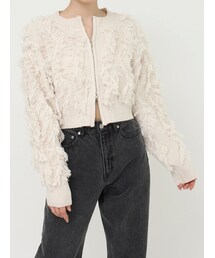 EVRIS | フリンジニットショートカーディガン(ニット/セーター)